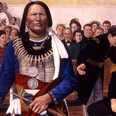 Photo of Standing Bear Mural